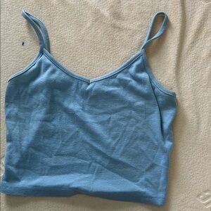 Light Blue Ribbed Camisole